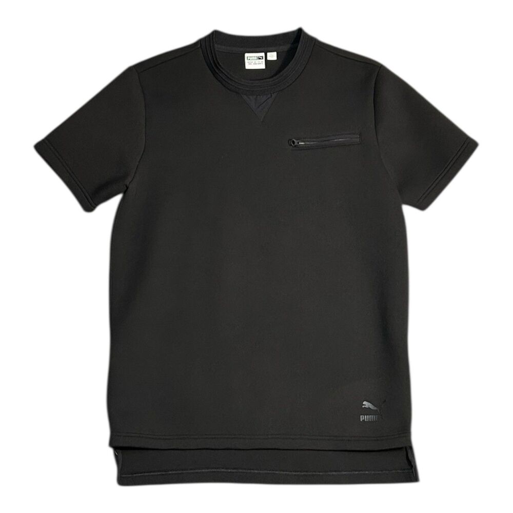 Puma Black Thick Shirt Men’s Medium Full Zip Pockets